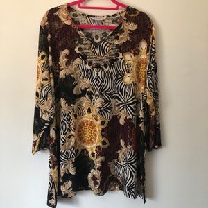 Allison Daley Women Printed Blouse